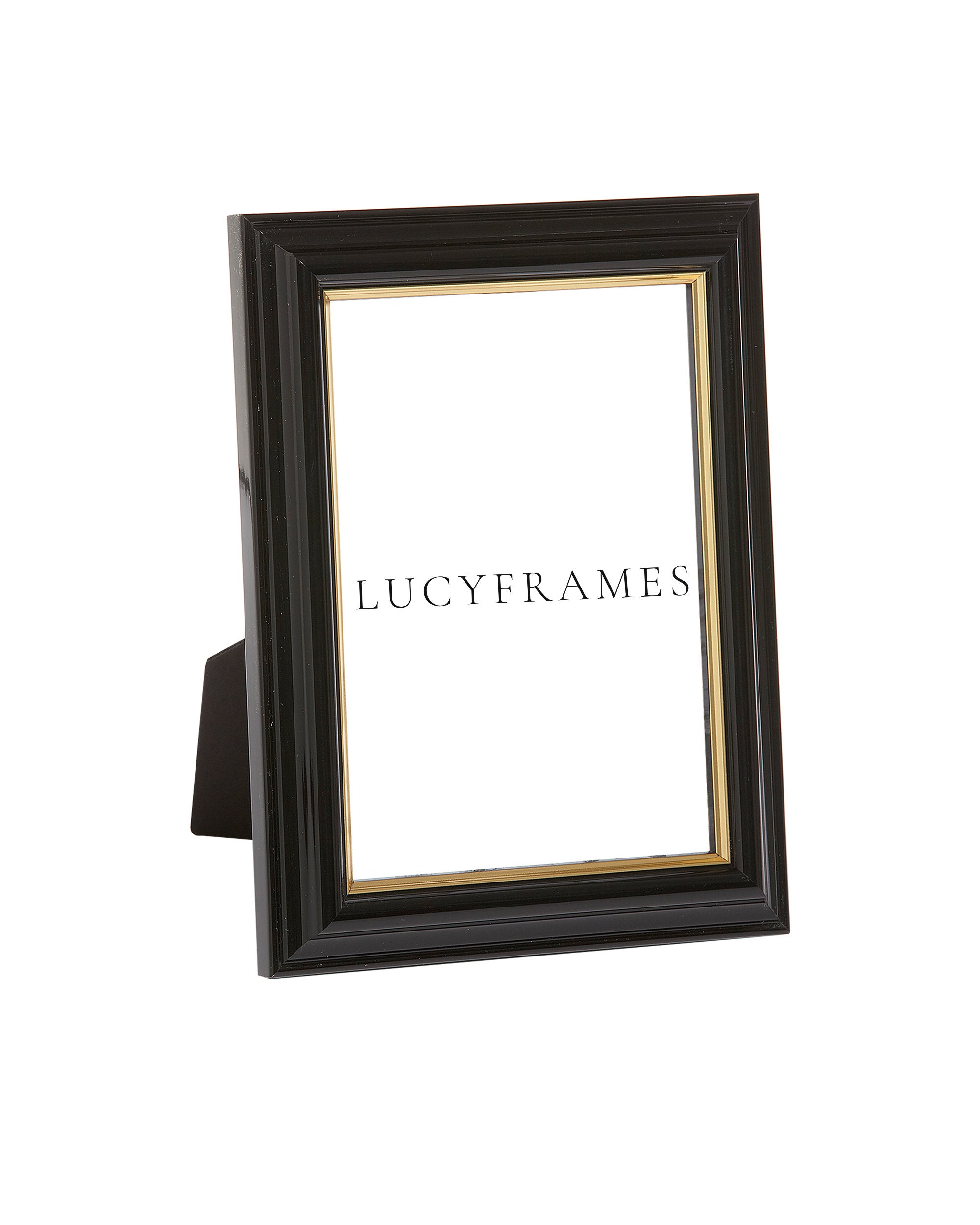 Jade Black and Gold Frame. Classic Frames. Modern Frames