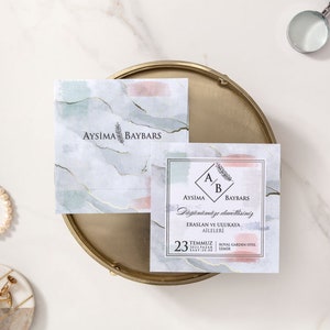 Faire-part de mariage arc-en-ciel, Faire-part de mariage couleur pastel, Invitation élégante, Arc-en-ciel pastel, Invitations colorées