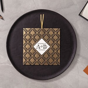 Zwart gouden huwelijksuitnodiging, Laser uitnodiging, huwelijksuitnodiging, luxe uitnodiging, gouden gedetailleerde uitnodiging