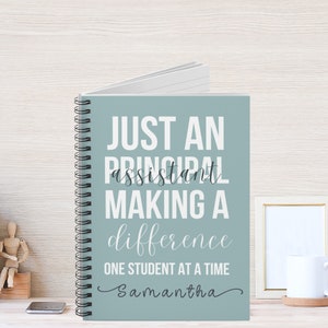 Personalized Assistant Principal Notebook Assistant Principal Gift, School Principal Personalized Notebook, Best Principal Gifts
