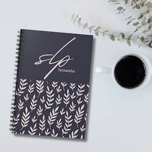 Personalized SLP Notebook, Custom Speech Therapist Notebook, SLP Gift, SLP Grad Gift, Speech Therapy Graduation Gift, Customized Speech Gift