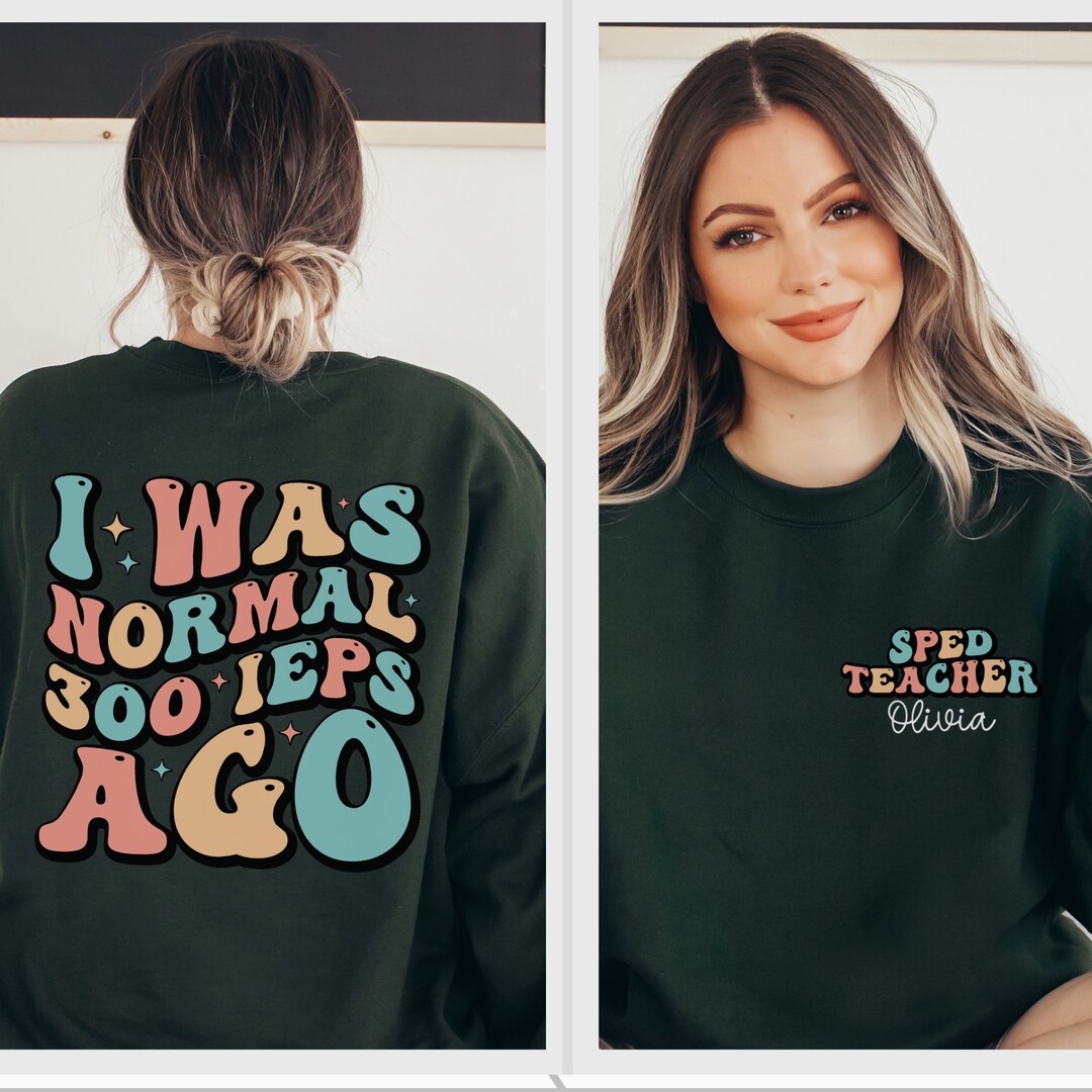 Personalized Funny Special Education Teacher Crewneck Sweatshirt