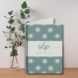 Personalized SLP Notebook, Custom Speech Therapist Notebook, SLP Gift, SLP Grad Gift, Speech Therapy Graduation Gift, Customized Speech Gift