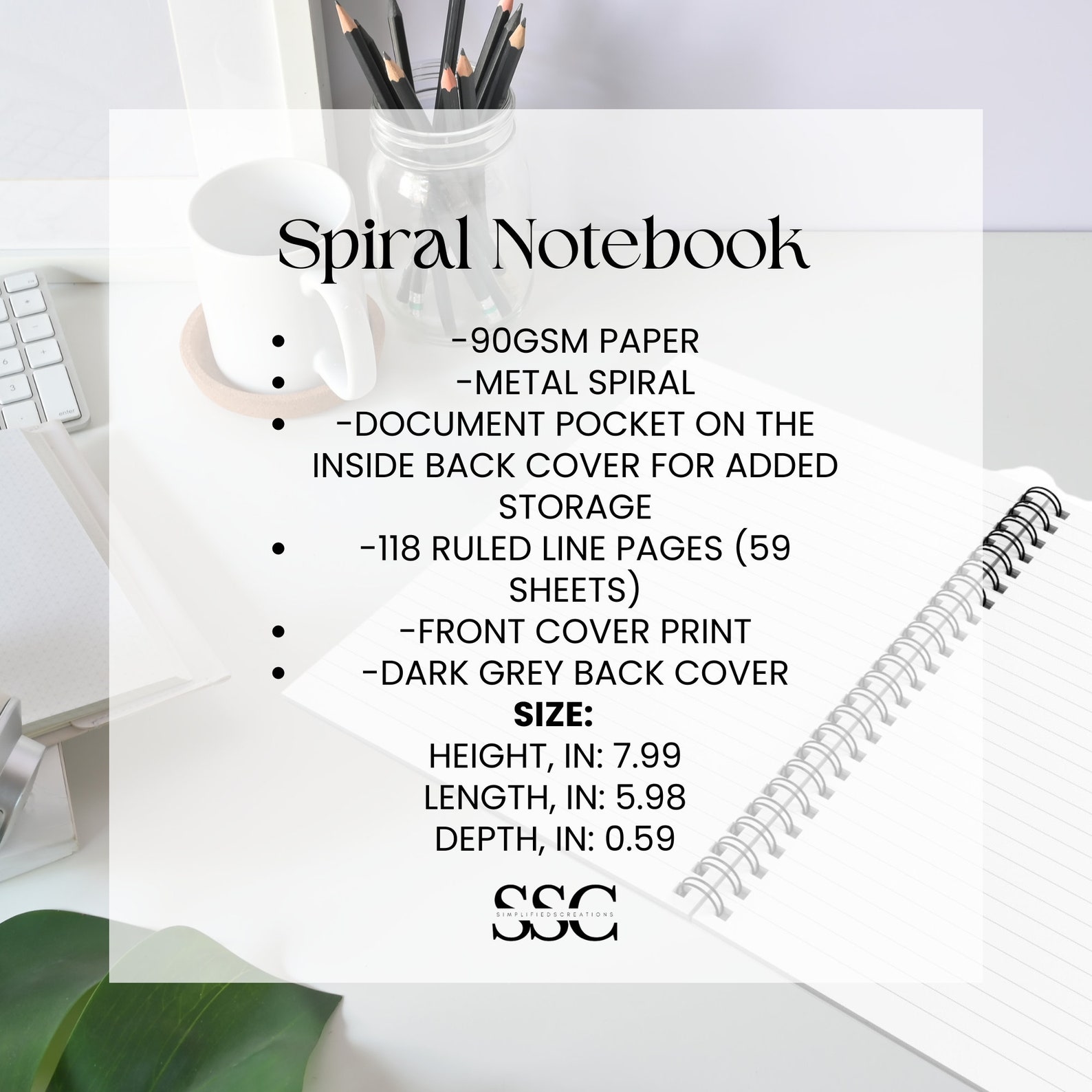 Boho Floral Personalized CNA Notebook, Spiral Custom CNA Notebook, CNA ...