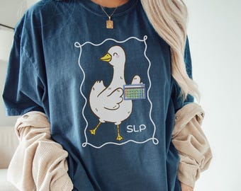 Funny SLP Goose T-shirt, Speech Therapist Tee, Speech Therapy Shirt, SLP Gift, SLPA Shirt, Speech Language Pathologist Gift