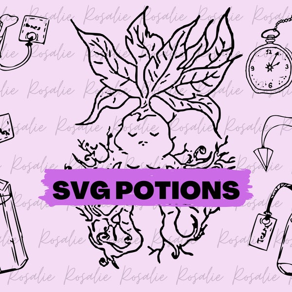 7 Potion Themed SVG Files