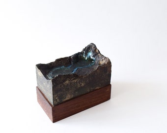Stoneware small sculpture, insence holder