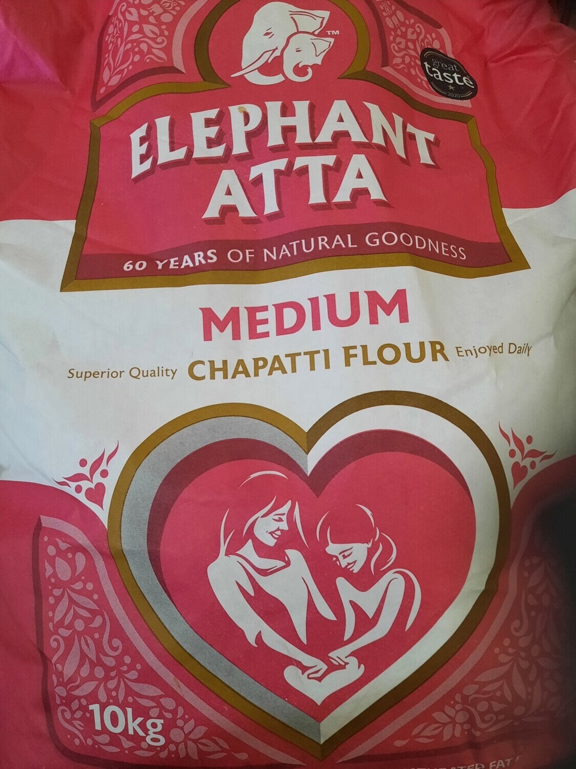 Elephant Atta Medium Chapatti Flour 10kg - Etsy, image size:1125x1500