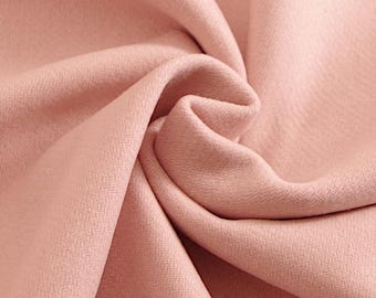 Tkanina na płaszcz z wełny dziewiczej Rosewater: Designer Deadstock, miękka wełna gotowana