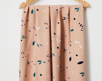 ECOVERO™ Viscose Crepe Fabric: Rose Petals Print