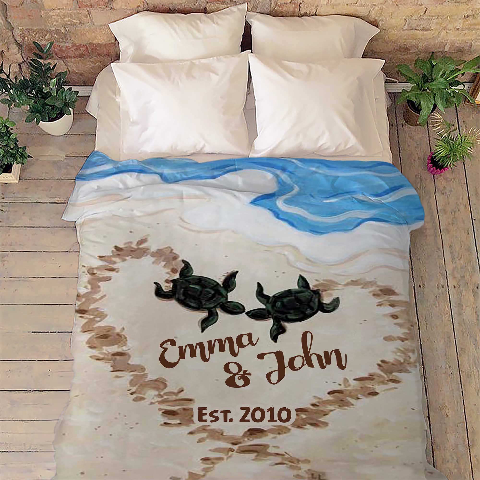 Custom Couples Blanket, Couples Cuddle Blanket Gift for Birthday