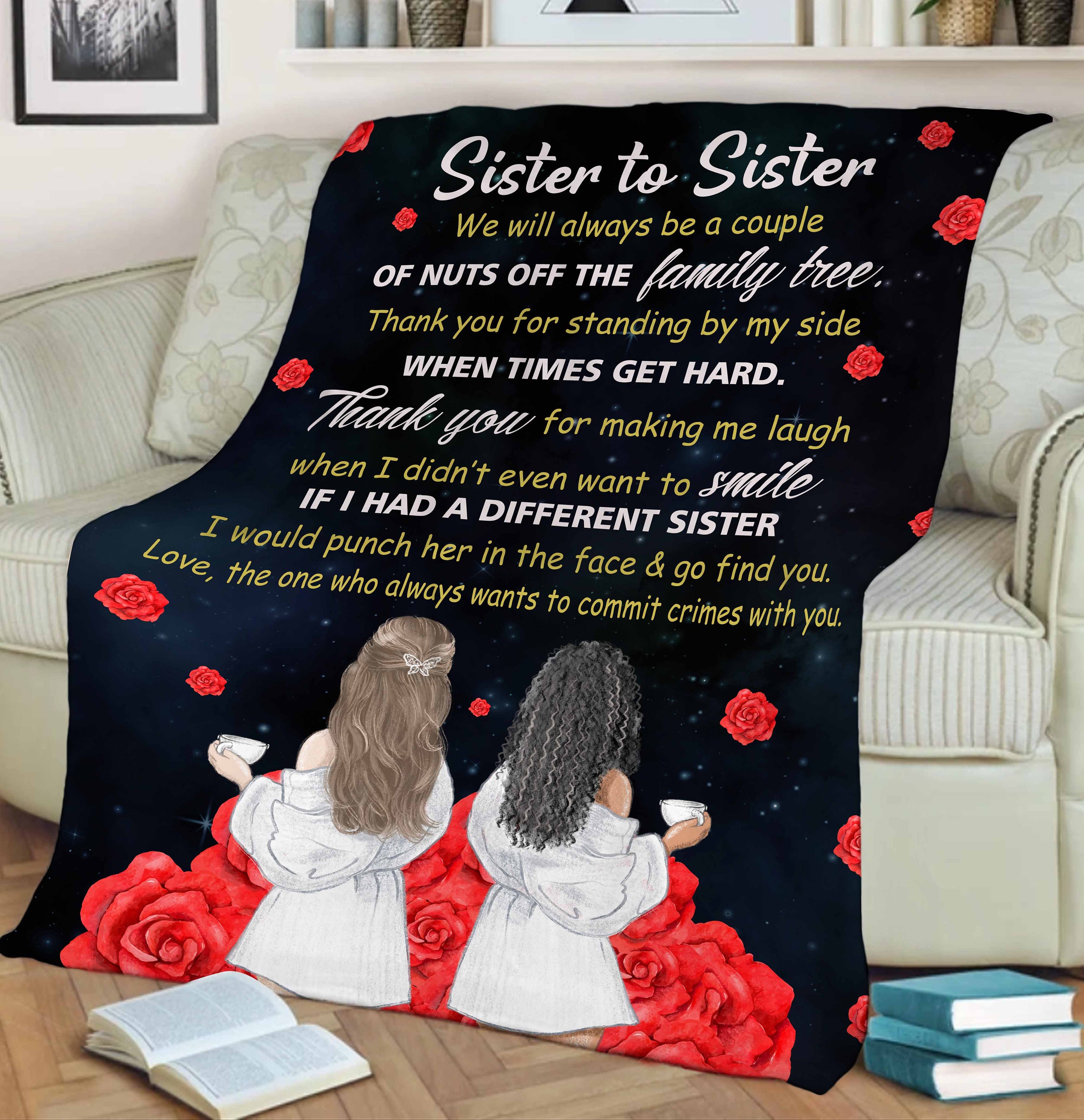 Sister fleece blanket sale