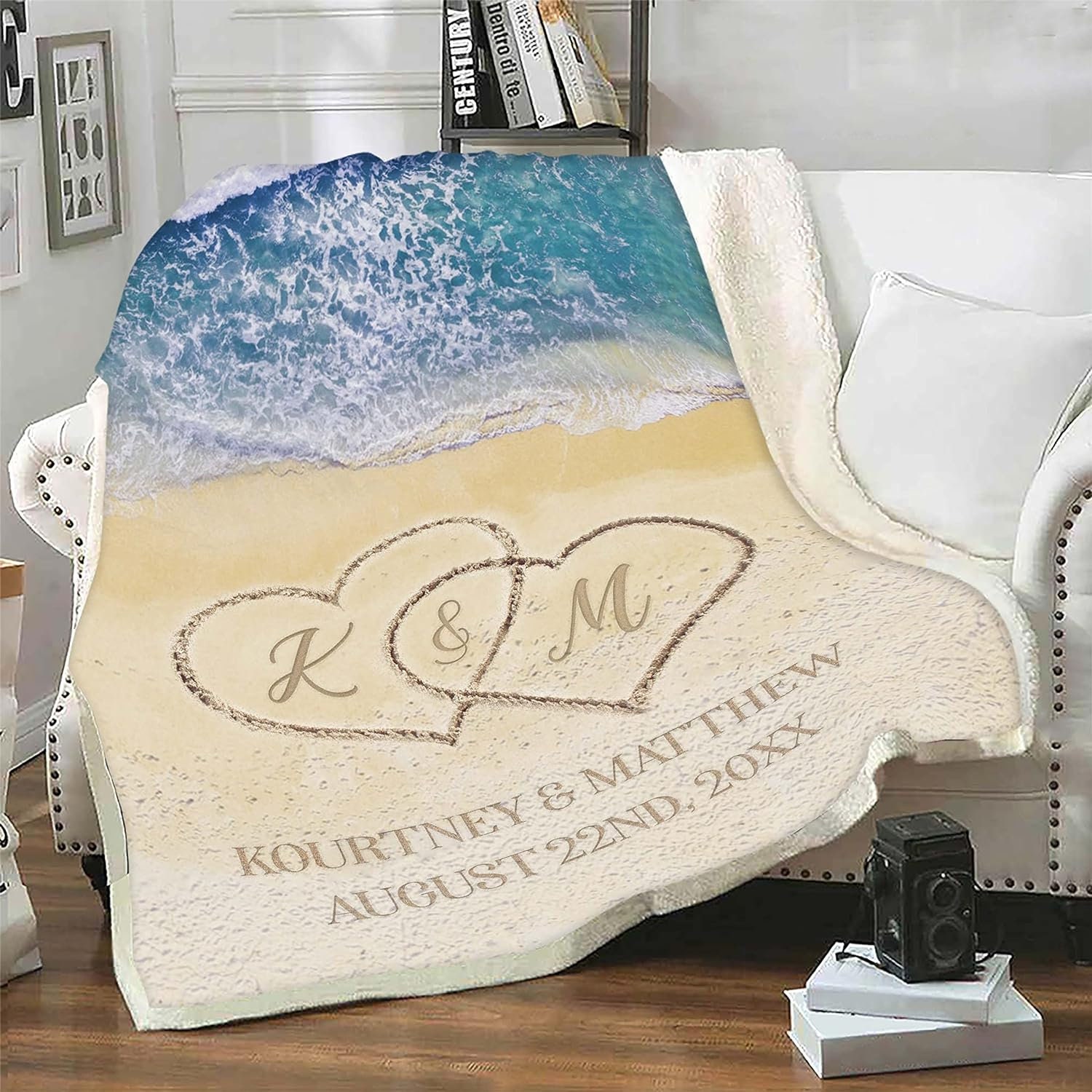 Personalized Beach Blanket Etsy