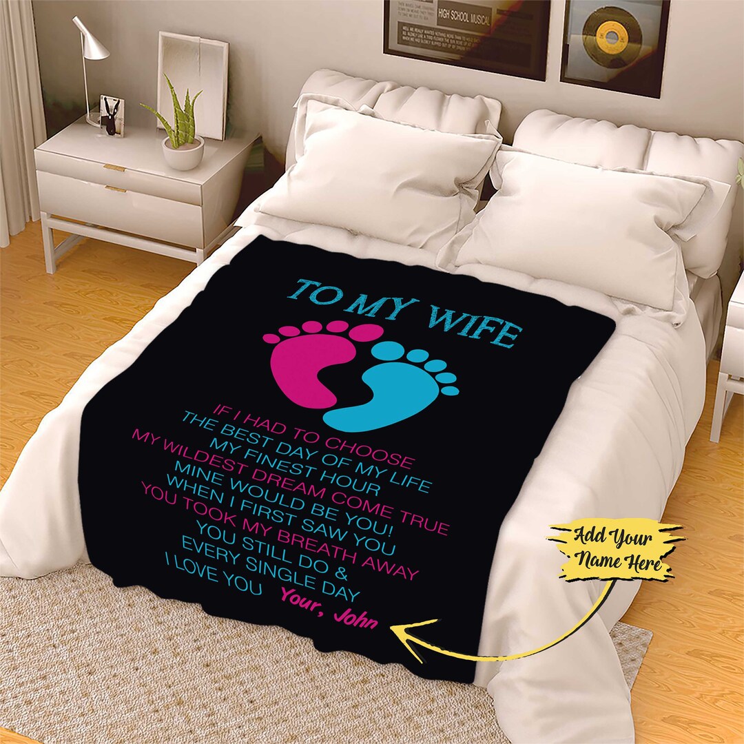 Customized to My Wife Blanket Couples Fleece Blanket Gift for Etsy