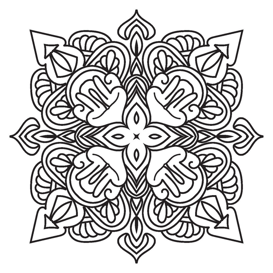 Mandala Colouring in Sheets - Etsy