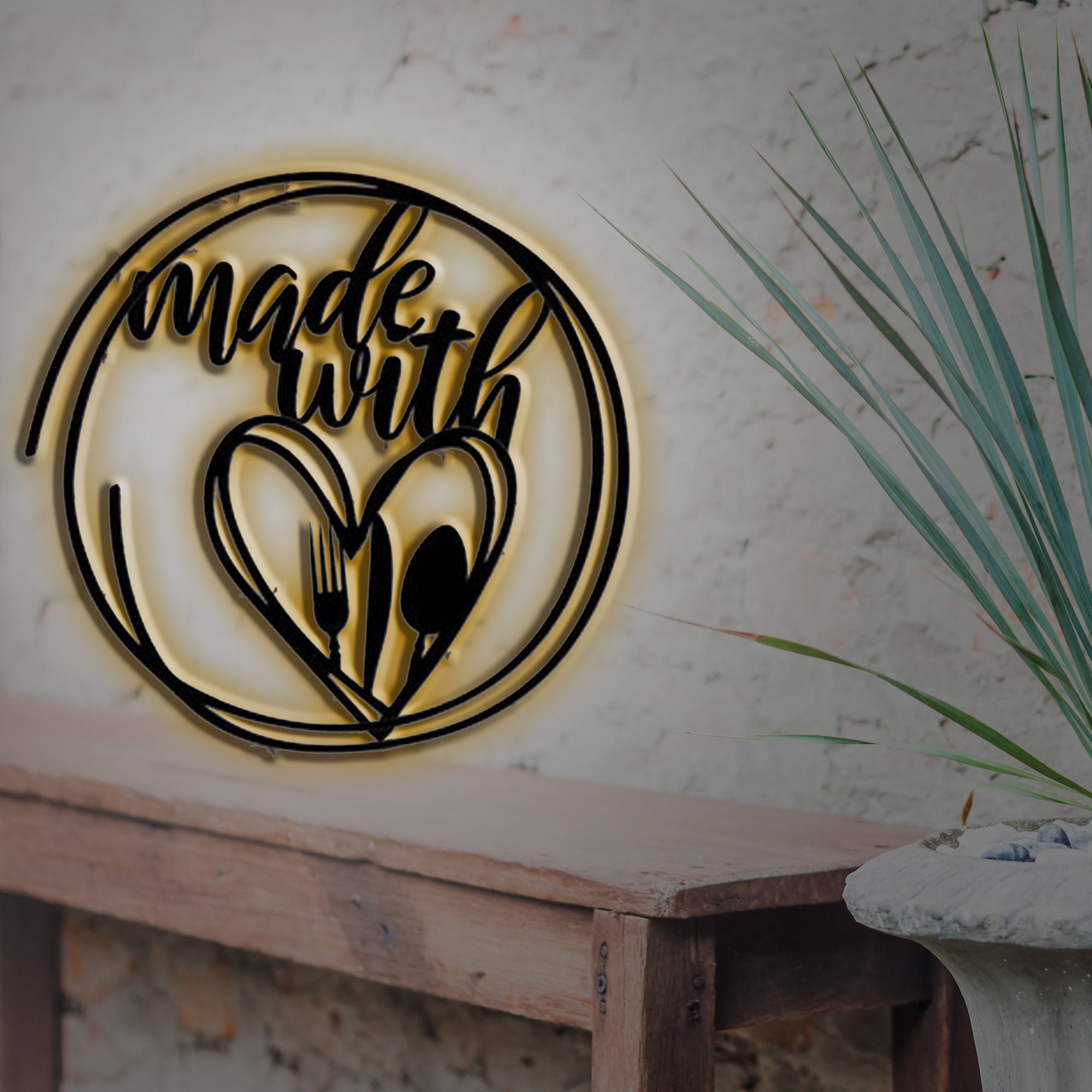 Custom Kitchen Metal Wall Art,made With Kitchen Wall Decor,kitchen Wall