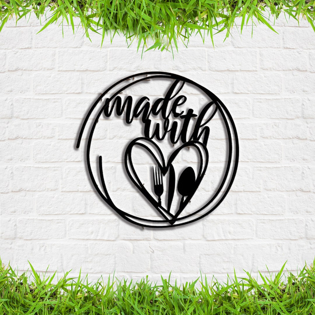 Kitchen Metal Wall Art Made With Kitchen Wall Decor Kitchen Etsy