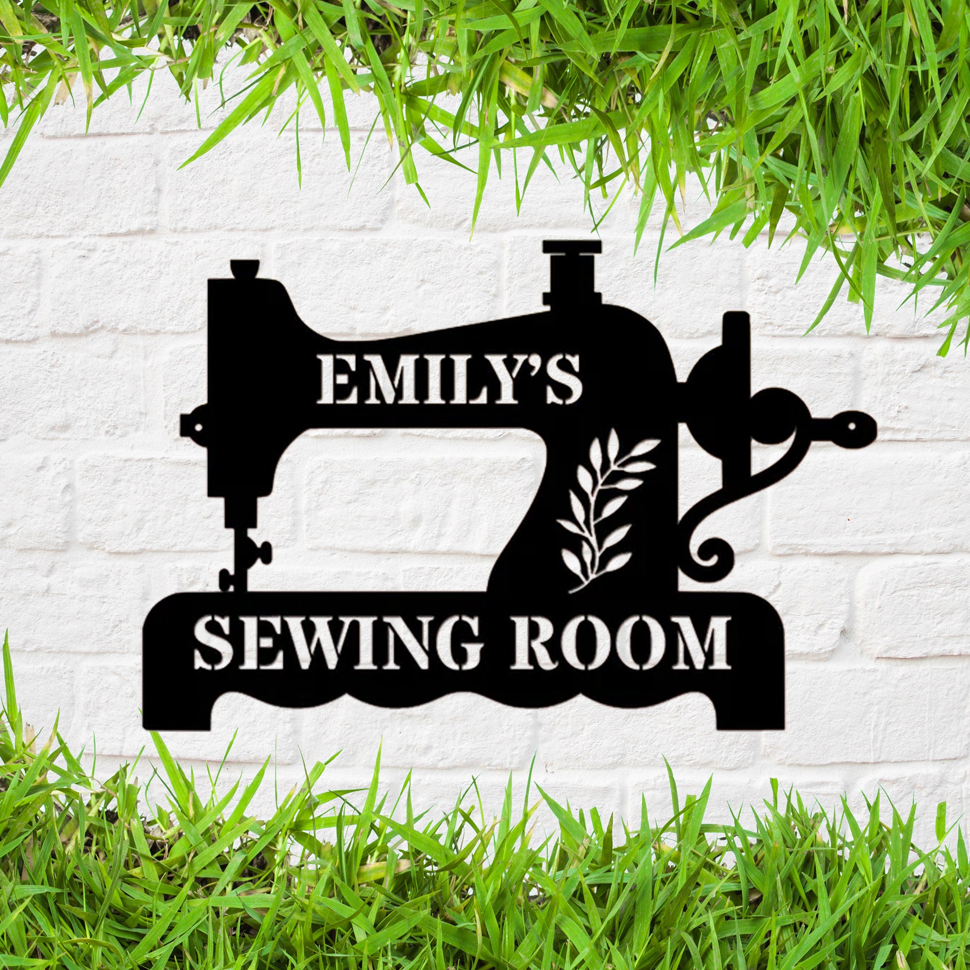 Custom Sewing Metal Wall Art Sewing Room Sign Sewing Machine Etsy