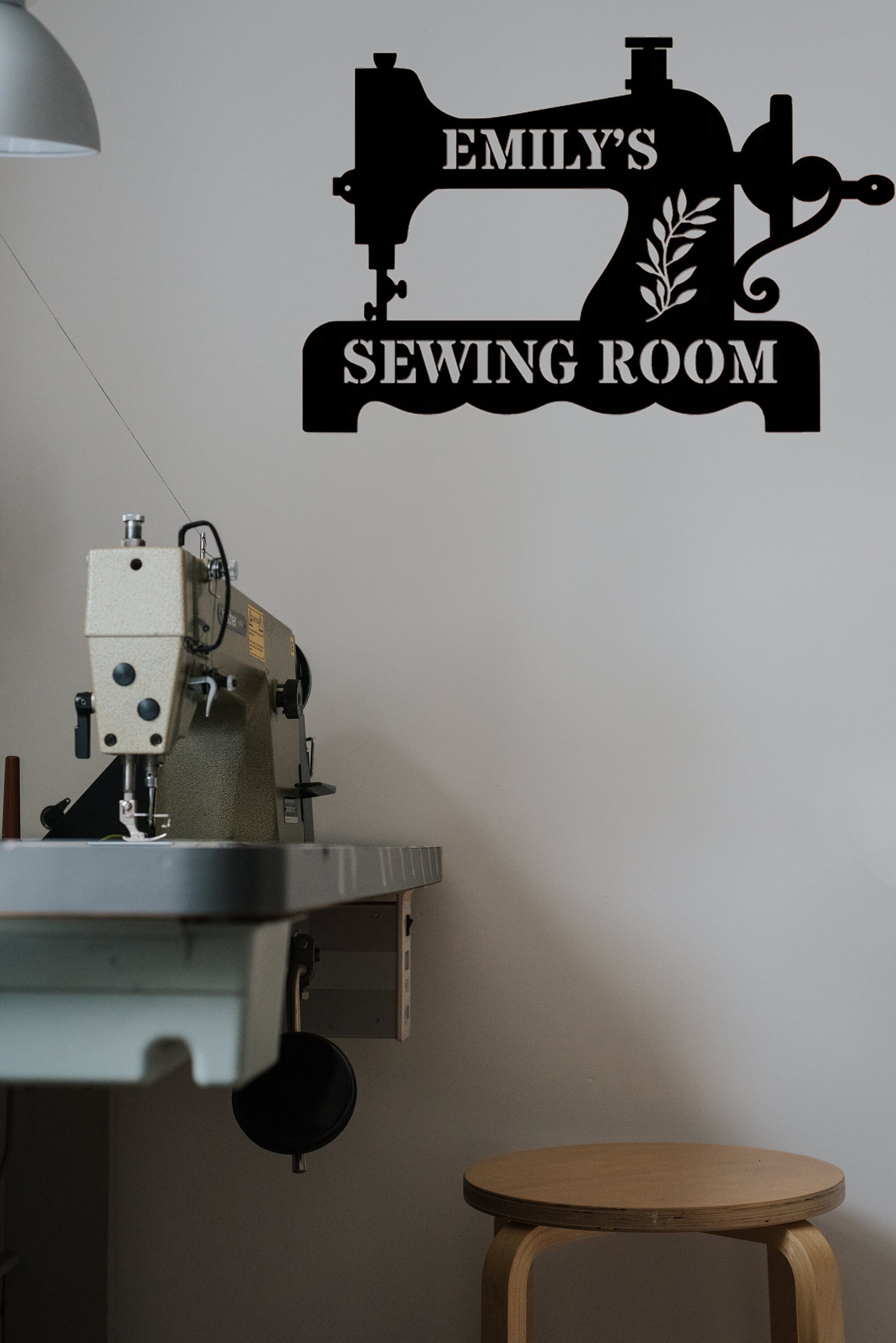 Custom Sewing Metal Wall Art Sewing Room Sign Sewing Machine Etsy