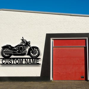 Personalized Motorcycle Garage Sign,Customized Name Sign Garage Wall Decor,Metal Workshop Sign,Garage Sign for Dad,Birthday Gift for Men