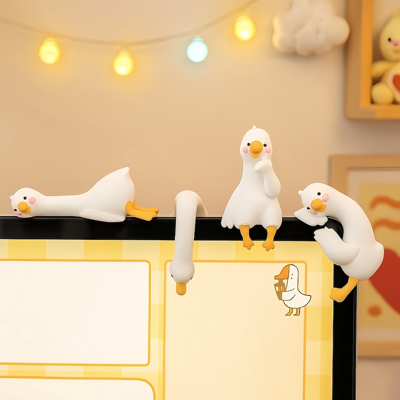 Personalization Computer Monitor Buddy Figurines,duck Desk Toy and ...