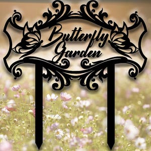 Personalized Metal Garden Sign,Custom Metal Garden Sign,Metal Garden Stake Sign,Gardener Name Stake Signs,Gardening Decor Gifts for Gardener