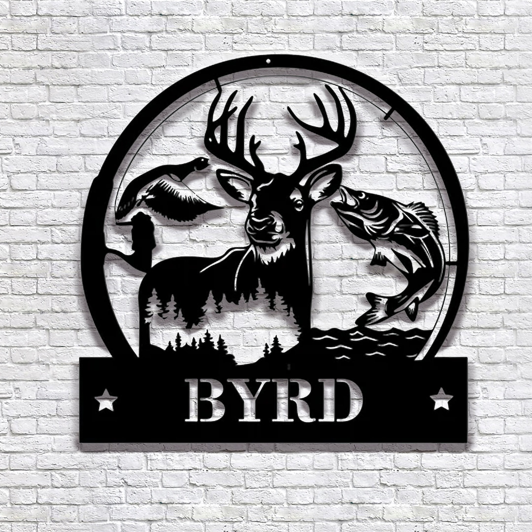 Custom Metal Hunting Sign Personalized Deer Duck Turkey Sign - Etsy