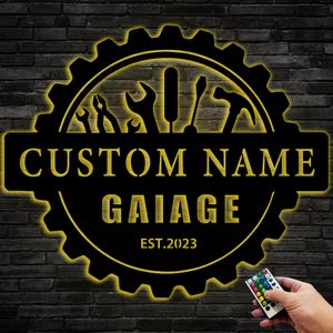 Personalized Workshop Tool Metal Sign,Custom Repair Tool Metal Wall Art,Papas Work Shop Sign,Mechanic Tool Decoration,Machinery Gift for Men