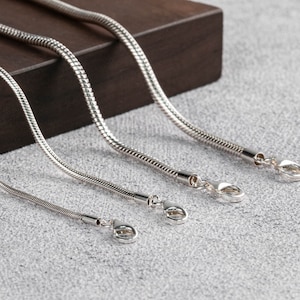 925 Sterling Silver Snake Chain Snake Necklace