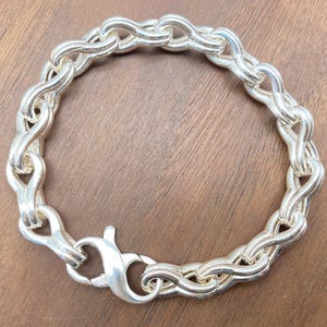 Handmade 925 Silver Bracelet - 8mm Chain for Men