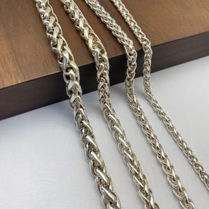 S925 Sterling Silver Braid Chain: Wheat Foxtail Design