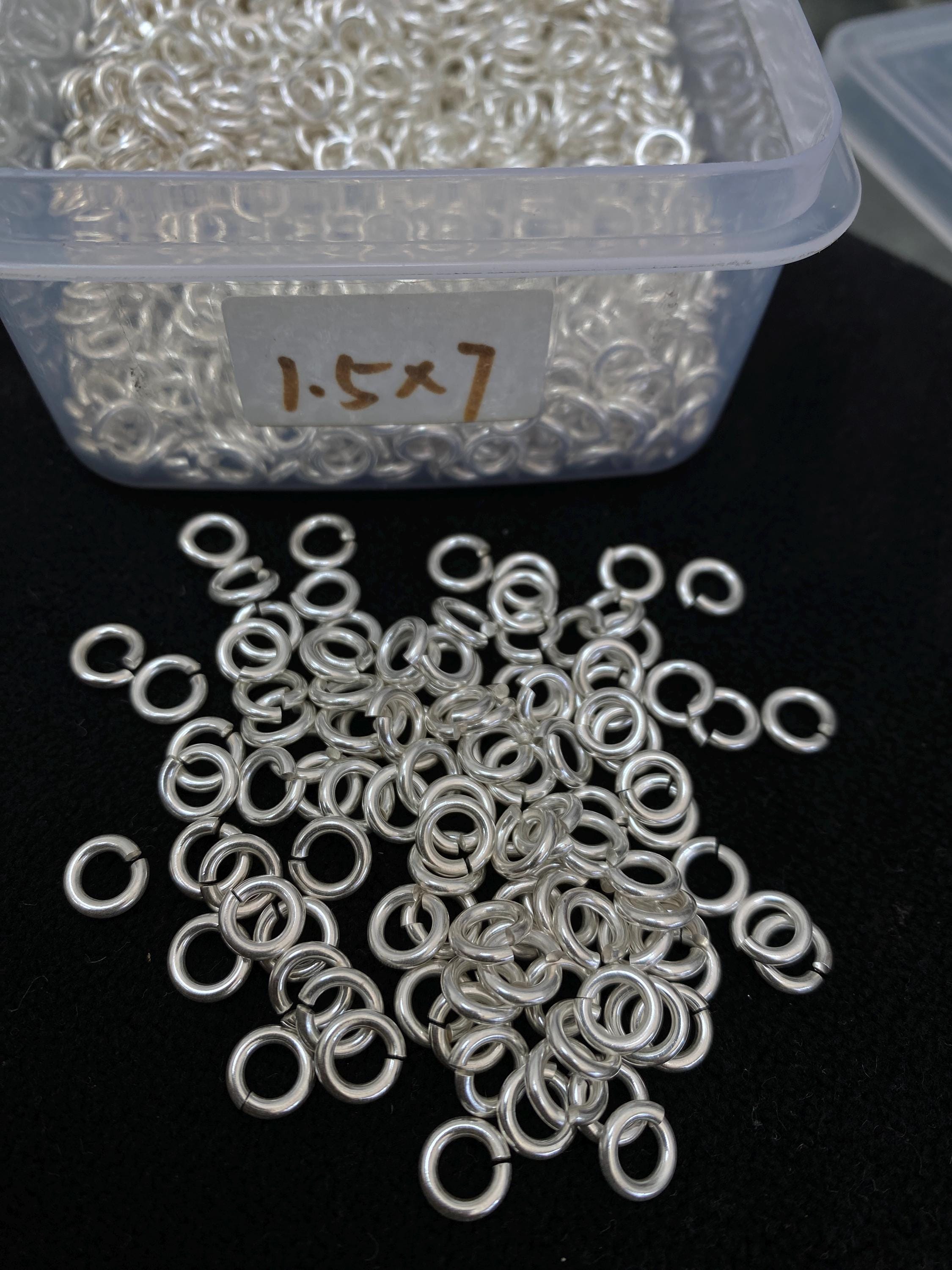 1.5mmx7mm シルバー ジャンプリング 925 シルバー - Etsy 日本