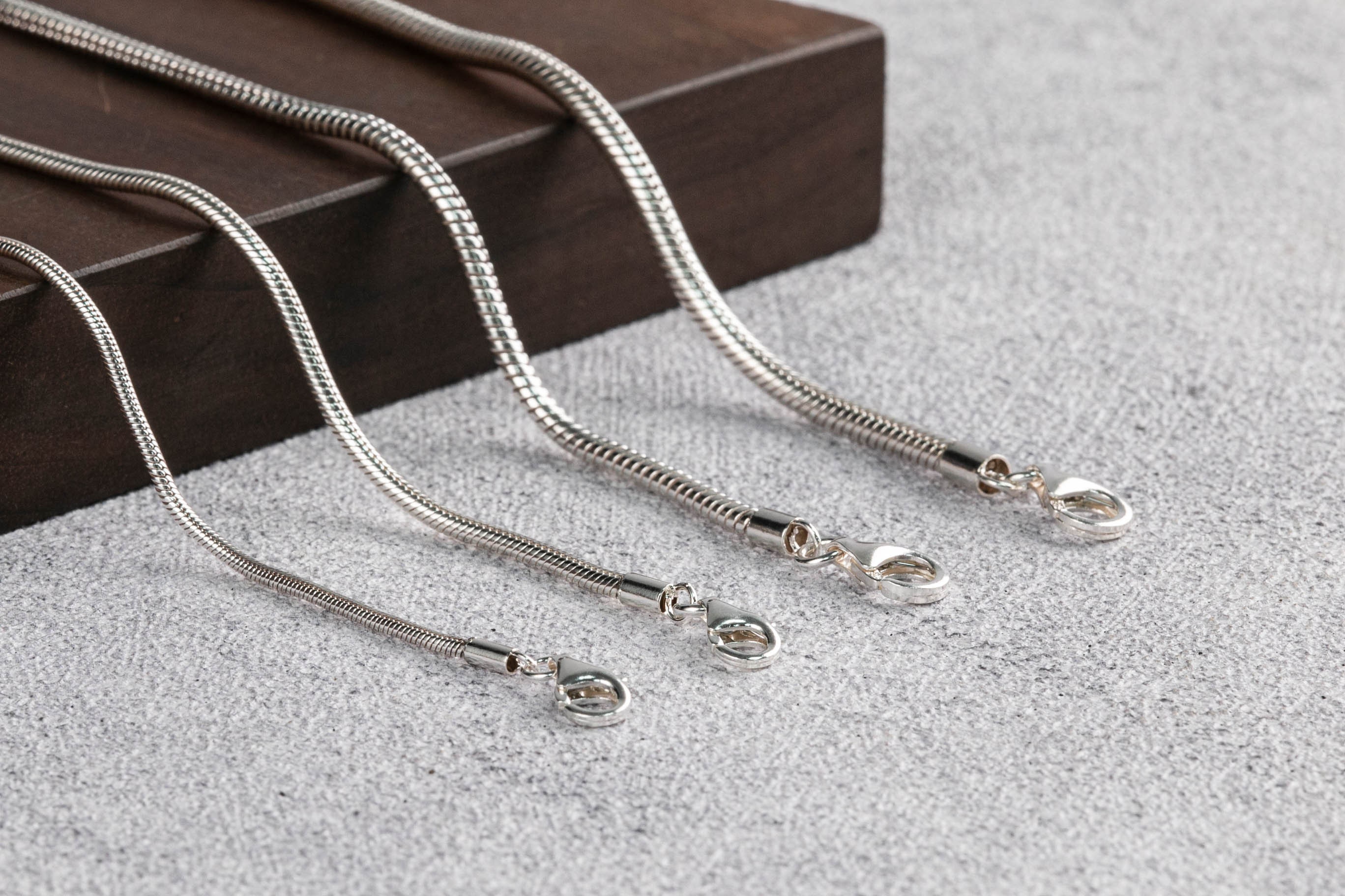 925 Sterling Silver Snake Chain Snake Necklace - Etsy