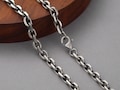 Mens Silver Chain Mens Silver Necklace Cable Chain Oxidized Silver Chain 925 Sterling Silver product logo
