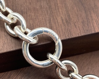 Chain Clasp Spring Ring Clasp Silver Clasp,Circle Clasp,Necklace Clasp,Silve 925 Closure