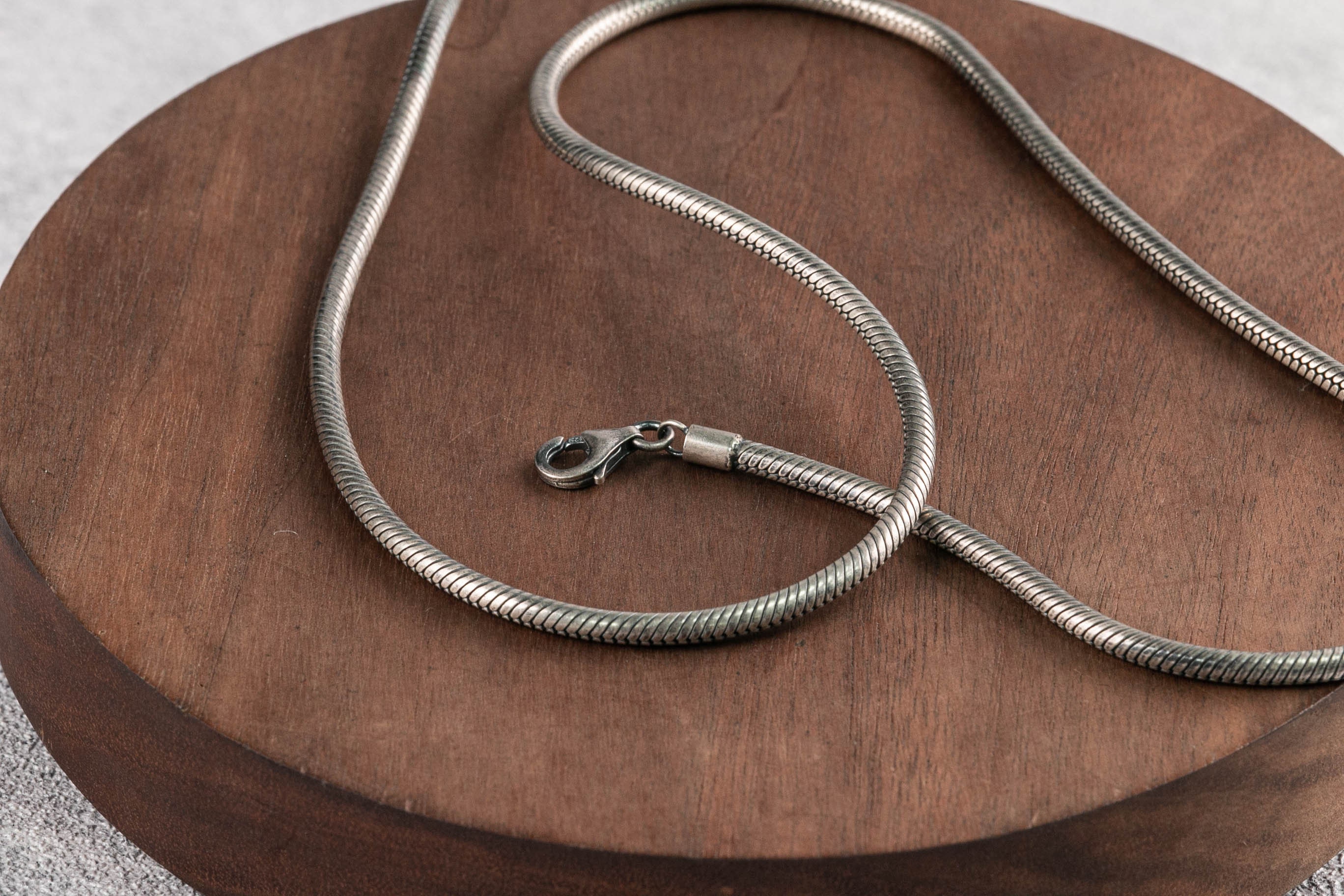 【専用】vintage silver925 蛇骨 chain necklace 925 Sterling Silver Snake Chain Snake Necklace - Etsy