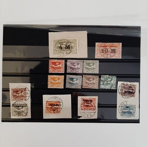 Seltenes Set von 15 Deutsche Beruf Briefmarken (1921-22) - Allenstein Volksabstimmungssammlung
