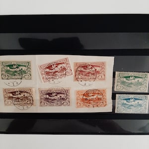 Seltenes Set mit 8 Deutschen Beruf Briefmarken (1921-22) - Allenstein Volksabstimmungssammlung