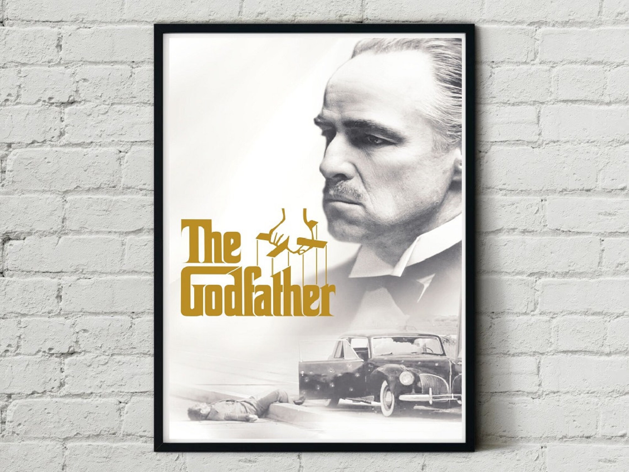 Discover The Godfather Original Classic Retro Art Design Movie Film Poster Print Wall Decor