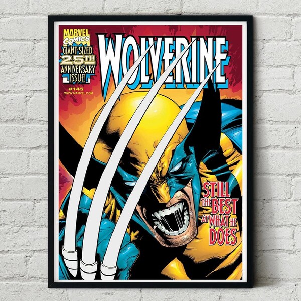 Wolverine Comic Cover Wall Poster Etsy