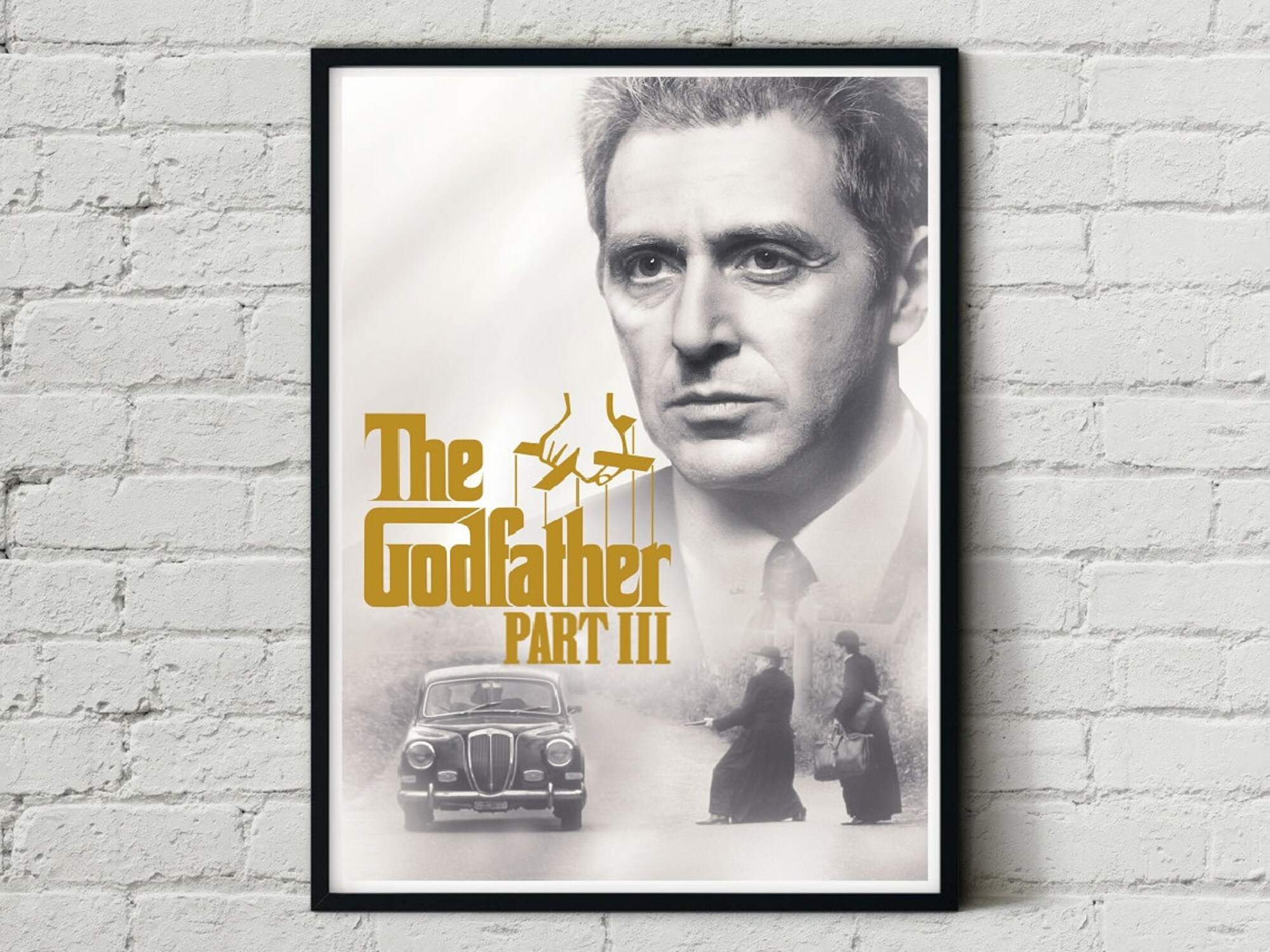 Discover The Godfather Part III Classic Retro Art Design Movie Film Poster Print Wall Decor