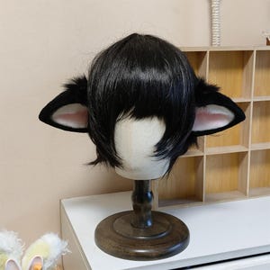 Sheep Ears Headband/Hairclips, Rabbit Tail, Furry, Faux Fur, Cosplay Bunny Rabbit, Custom Available