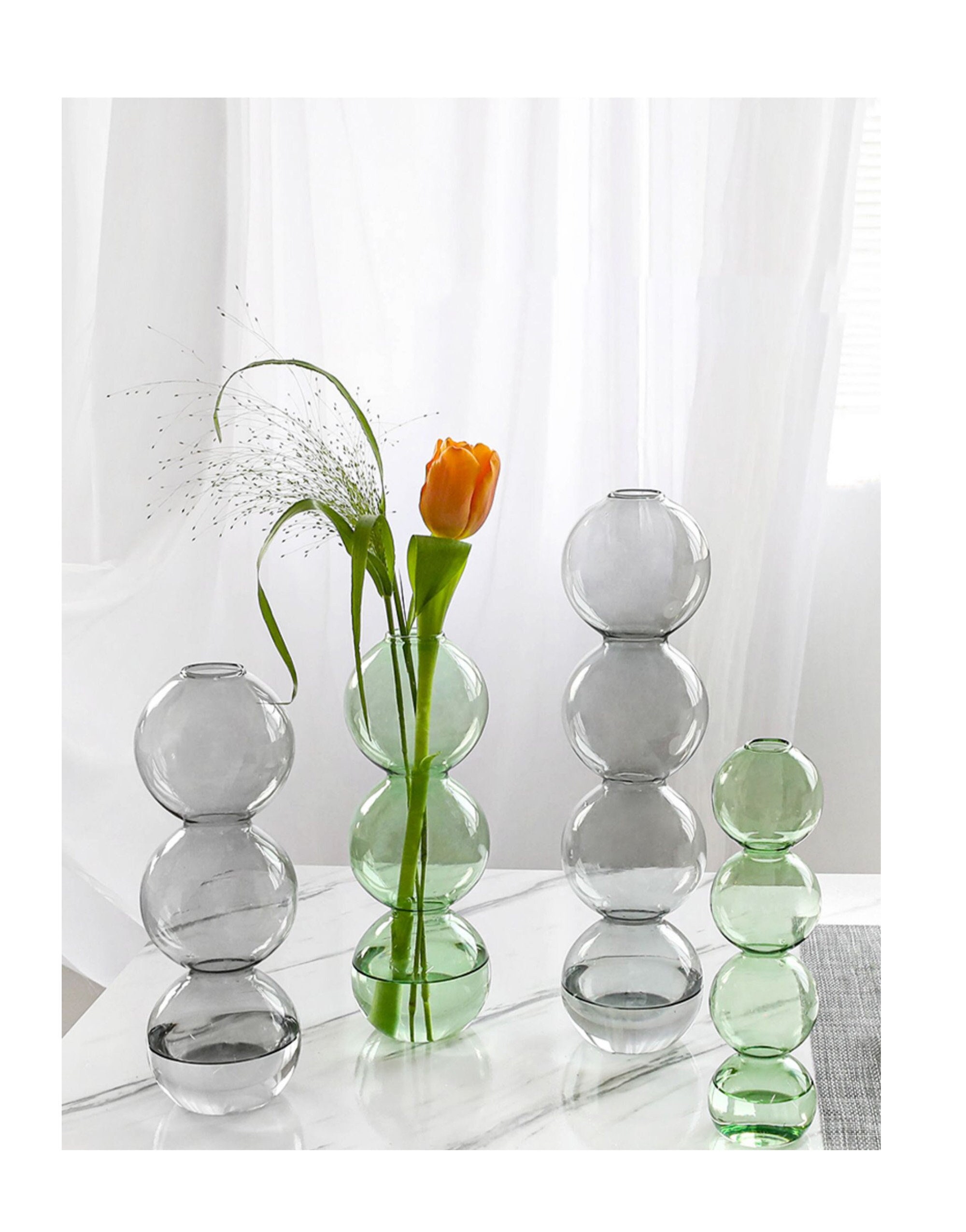 MOC Transparent Green Vase