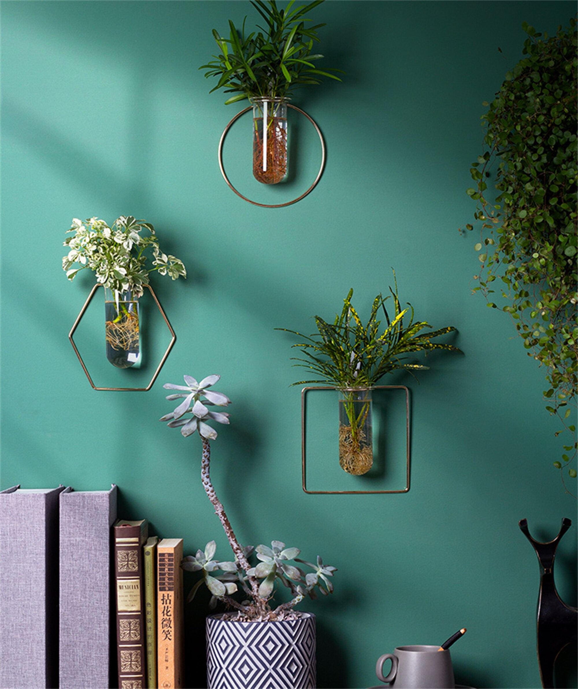 Iron Art Wall Decor Hydroponic Wall Hanging Vases Etsy Australia