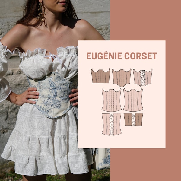 Patron corset sous poitrine Eugénie