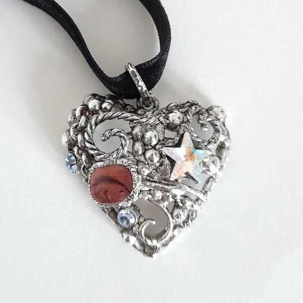 Christian Lacroix - Vintage heart shaped pendant, gift for her