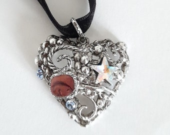 Christian Lacroix - Vintage heart shaped pendant, gift for her