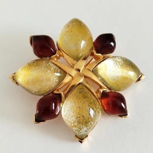 Yves Saint Laurent - Vintage brooch with cabochons