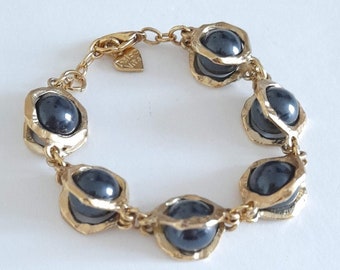 Dolce Vita - Vintage bracelet with pearls, gift for her