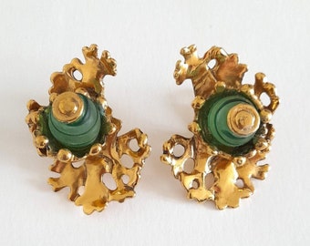 Micris - Boucles d’oreilles vintage en pâte de verre, cadeau pour elle